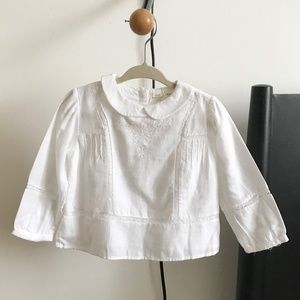 Zara Baby Girl White Embroidered Blouse 9-12 m NEW